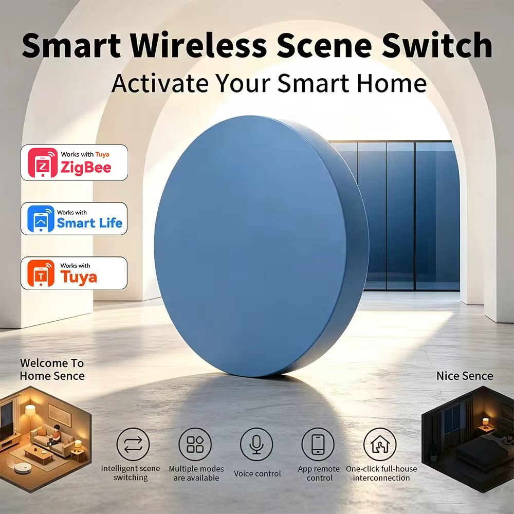 Smart Home Automation Kit - HIMOJO Zigbee Smart Scene Push Button