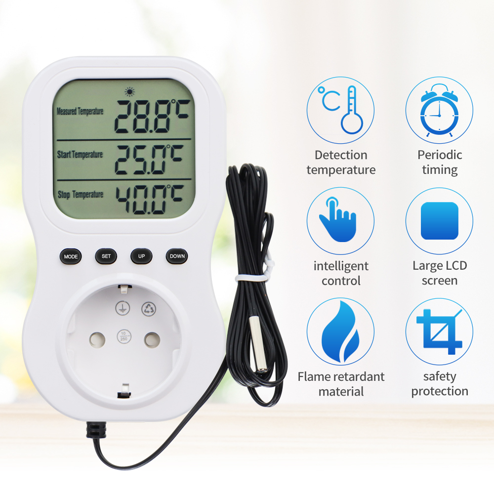 Smart Thermostat LCD Digital T - Wifi Thermostat recension och pris