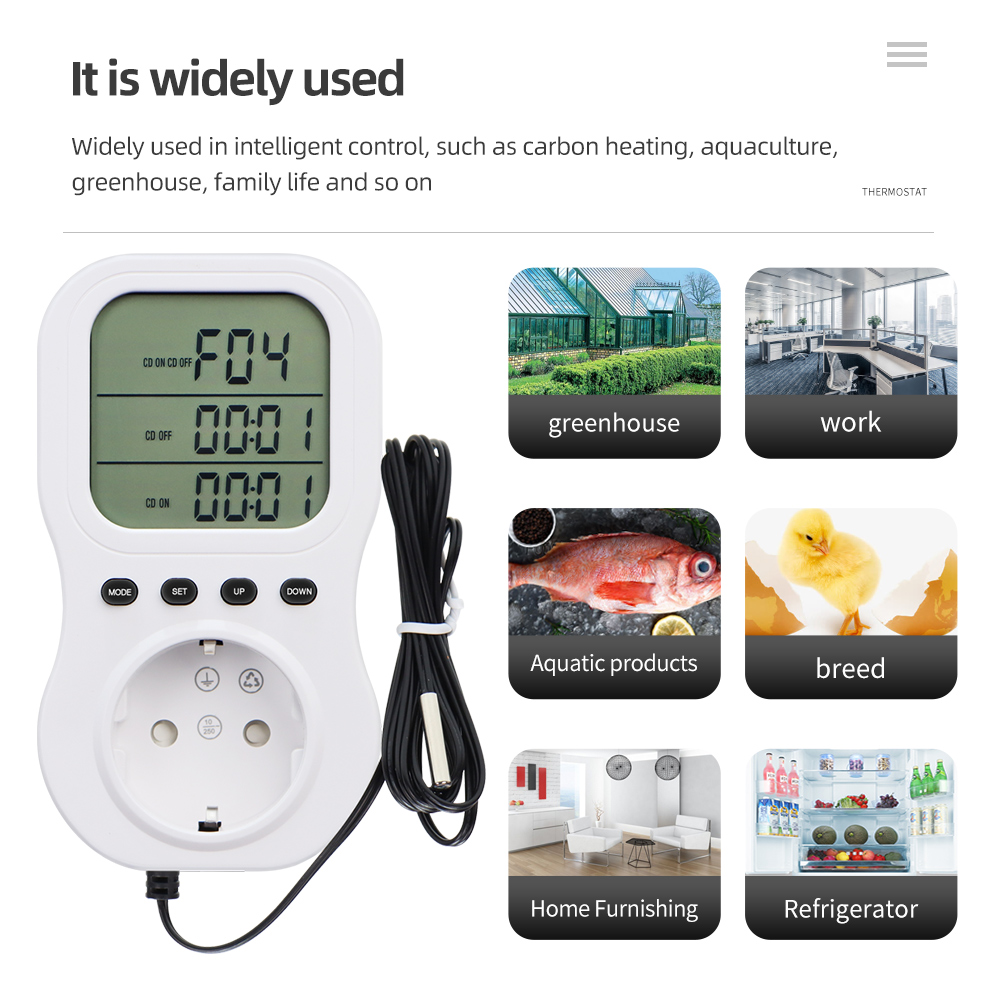 Smart Thermostat LCD Digital T - Wifi Thermostat recension och pris