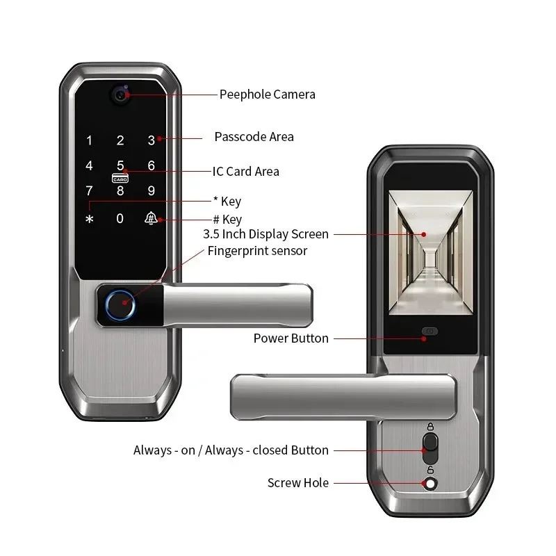 Tuya WiFi Smart Door Lock With - Smart Door Lock Wifi recension och pris