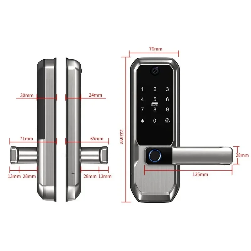 Tuya WiFi Smart Door Lock With - Smart Door Lock Wifi recension och pris