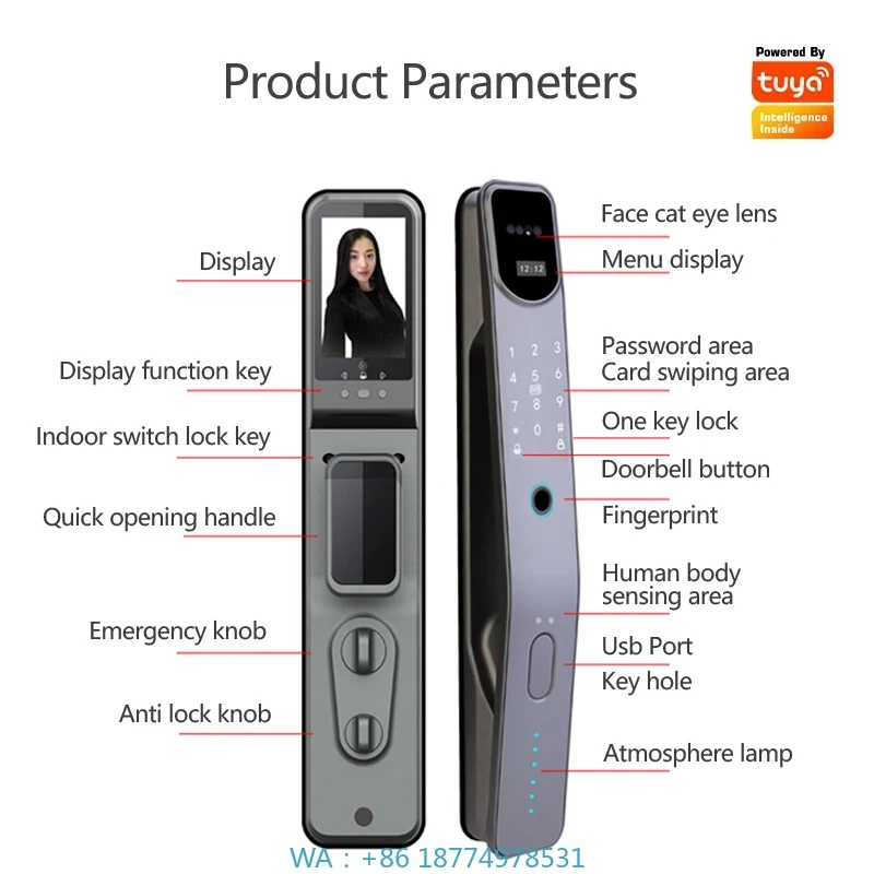 WIFI Face Recognition Smart Lo - Smart Door Lock Wifi recension och pris