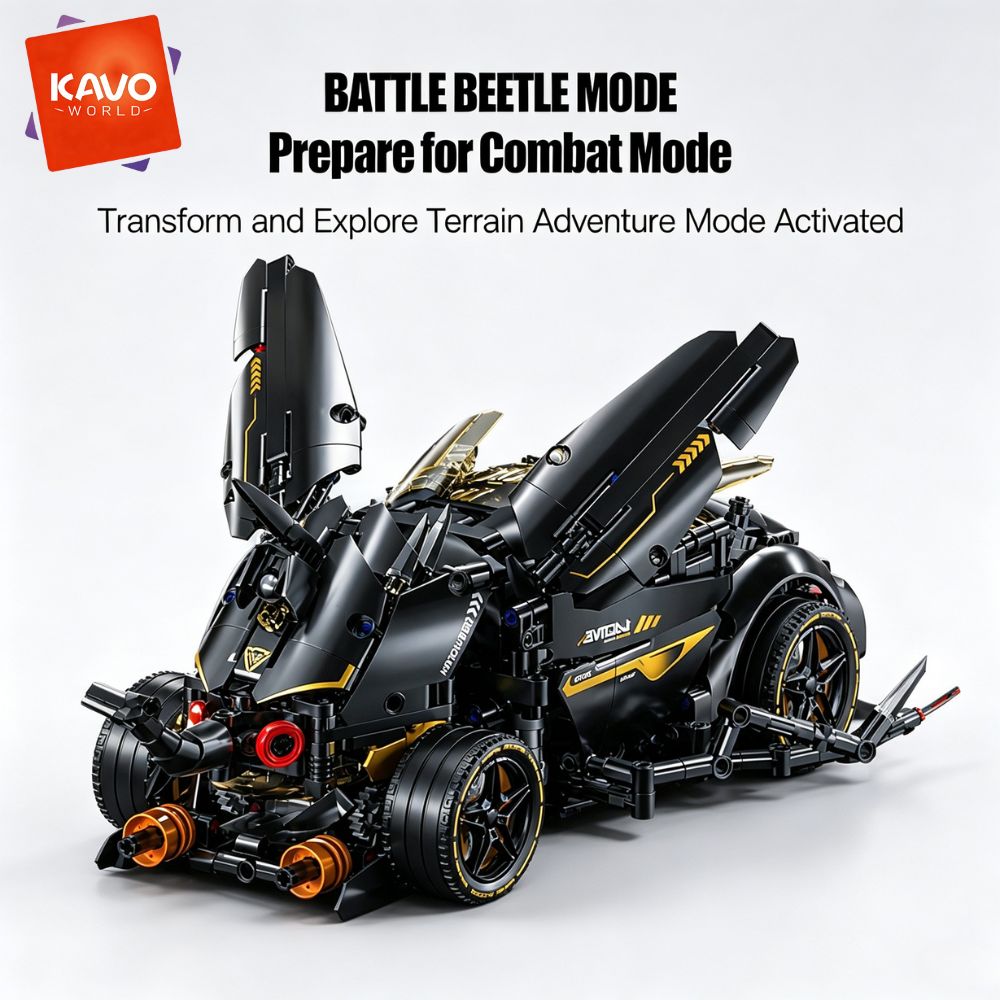 KAVOWORLD 1248pcs MOC Black Ra - Stem Robotics Kit recension och pris