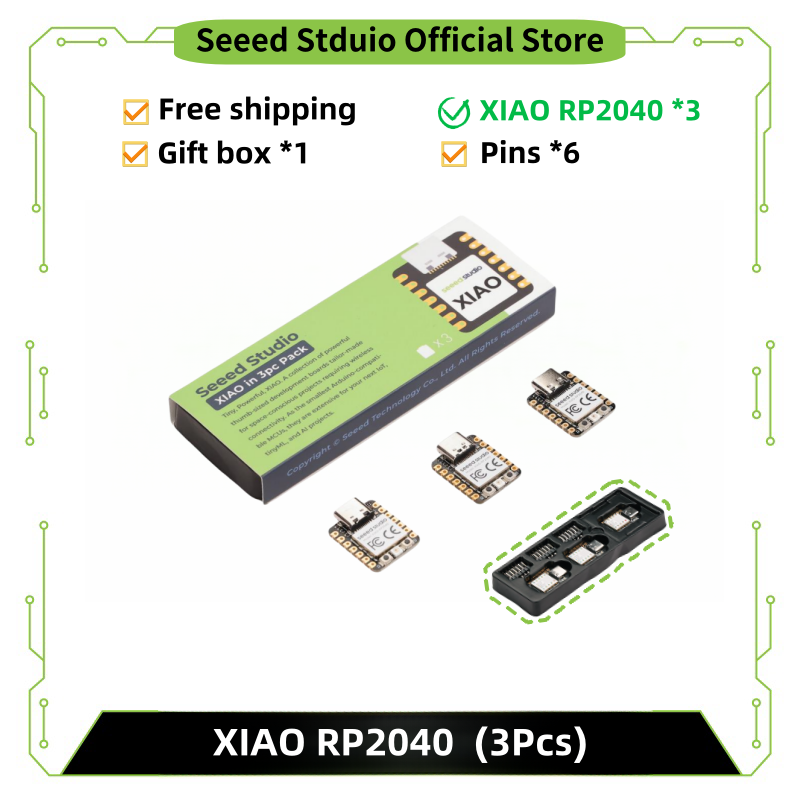 RP2040 -Seeed Studio XIAO RP20 - Microcontroller Kit recension och pris