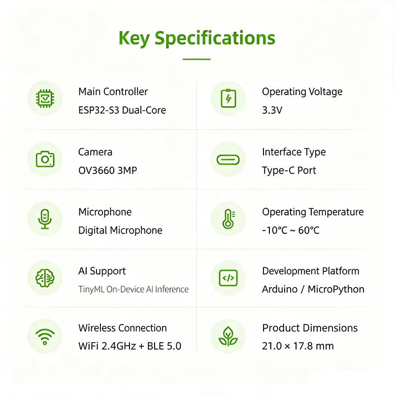 XIAO ESP32S3 Sense AI Vision D - Esp32 Smart Home Kit recension och pris